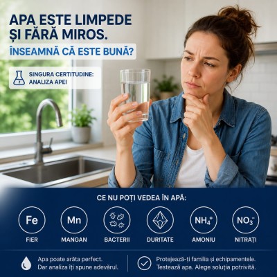 Apa este limpede și fără miros. Înseamnă că este bună?
