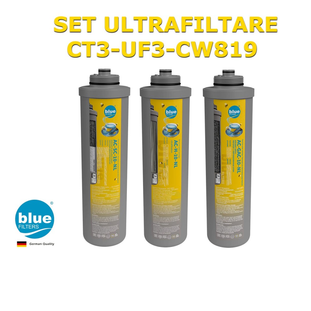 Prefiltre CT3 - UF3 - CW818 - Set consumabile - Blue Filters 