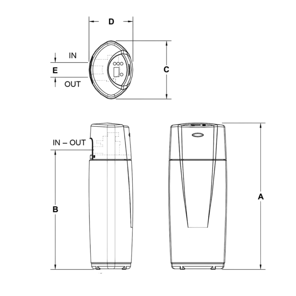 EcoWater Carbon Filter ECF filtru automat cu carbon activ pentru apa de rețea