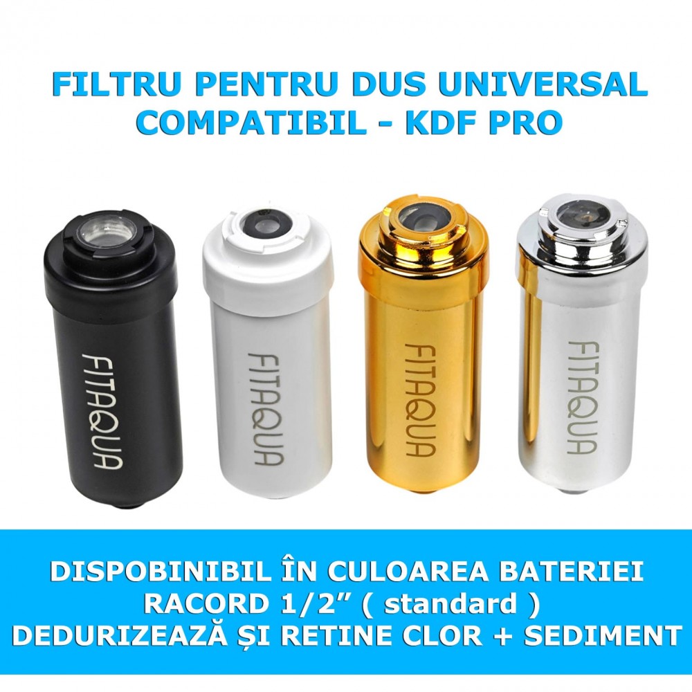 Filtru de Duș FITaqua KDF – Apă pură, piele fină PREȚ 