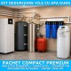 Pachet vilă Compact Premium – soluție avansată anti-calcar si sediment + substante chimice pt apă de rețea