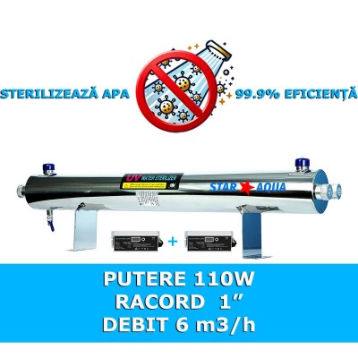 Lampă UV 110W - Philips - Industrială - cu contor de ore Lampă UV 110W - Philips - Industrială - cu contor de ore