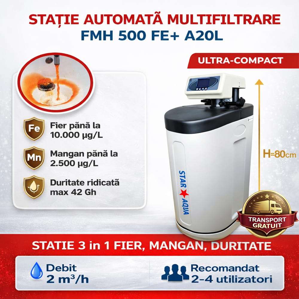 Stație Multifiltrare A-20 C777 – Fier, Mangan, Duritate 