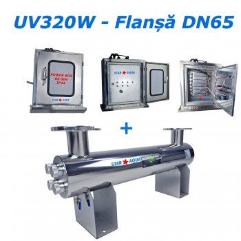 Lampă UV 320W – FLANȘĂ DN65 – AMALGAM PRO – Industrială