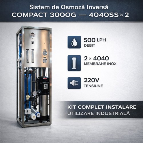 STAR RO3000 SS 300 PSI - 500 L/h
