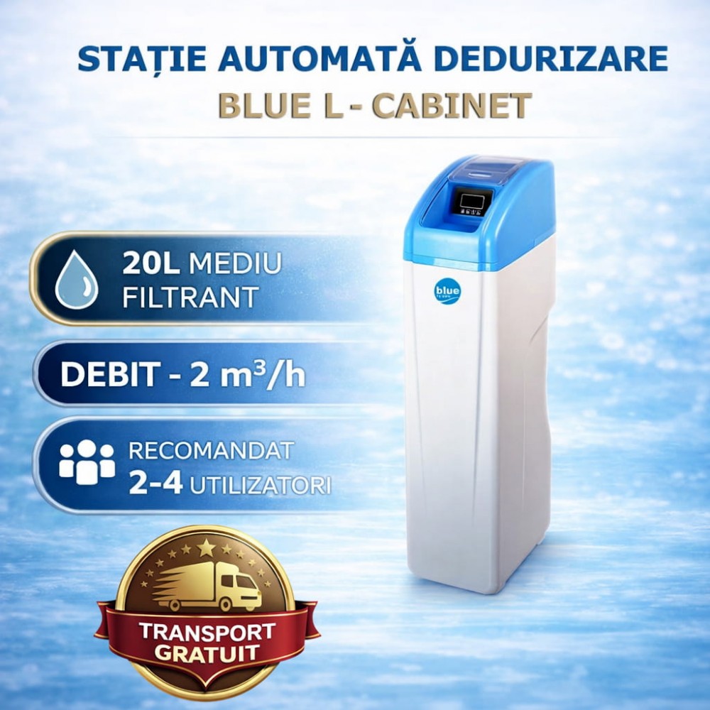 Dedurizator BLUE L – Compact, Eficient, capacitate mare pentru apă dură